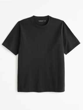 ABERCROMBIE & FITCH CLASSIC POLISHED TEE NWT M IN BLACK
